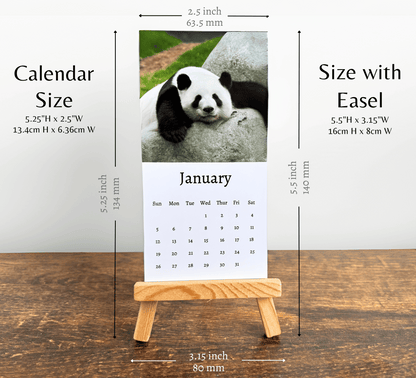 Mini Panda Calendar 2025