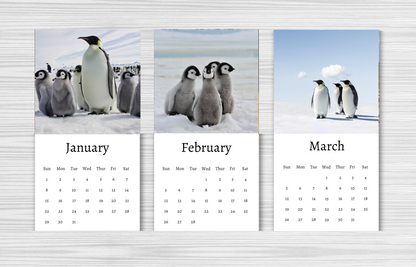 Mini Penguin Calendar 2025