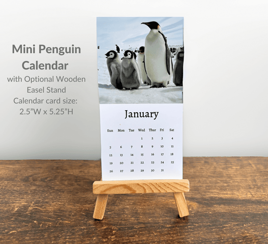 Mini Penguin Calendar 2025