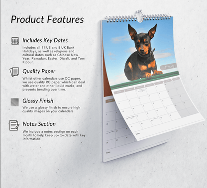 Miniature Pinscher Calendar 2025