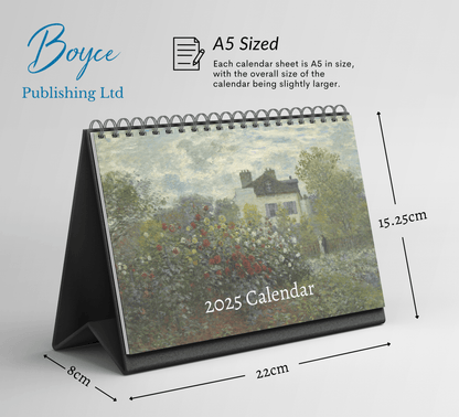 Monet Desk Calendar 2025