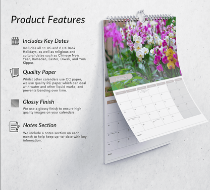 Orchids Calendar 2025