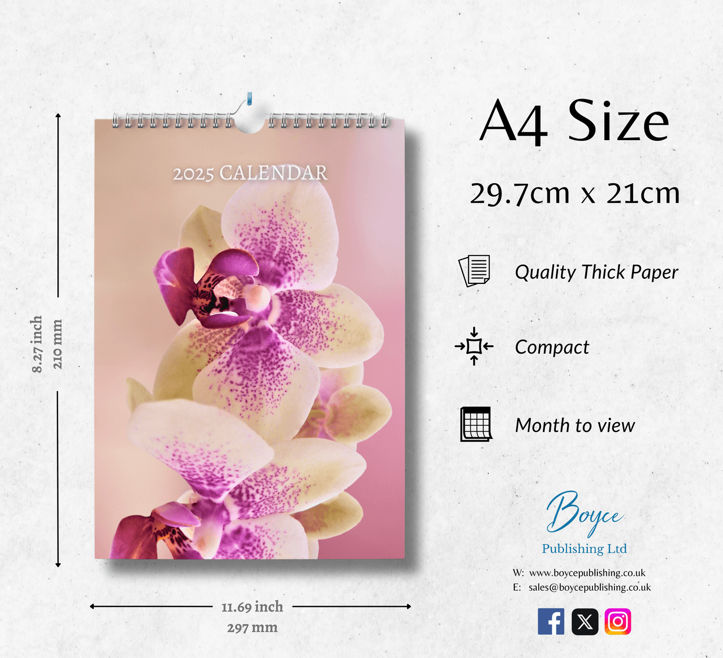 Orchids Calendar 2025