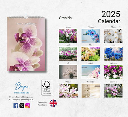 Orchids Calendar 2025