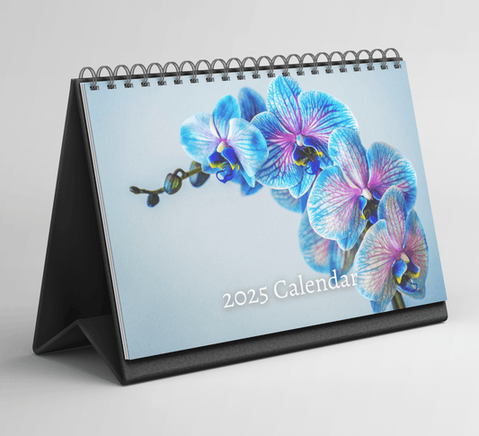 Orchids Desk Calendar 2025