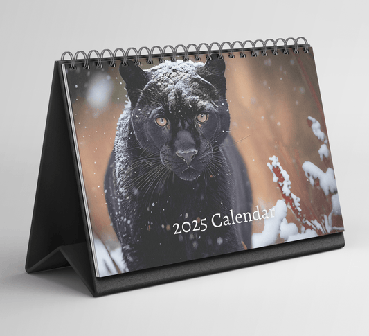 Panther Desk Calendar 2025