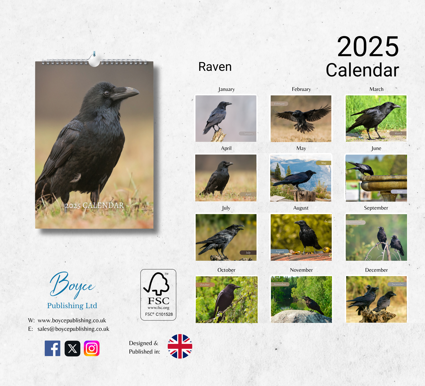 Raven Calendar 2025