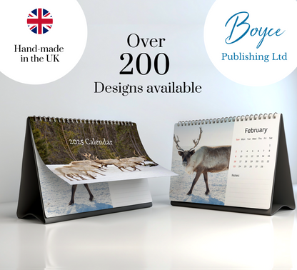 Reindeer Desk Calendar 2025
