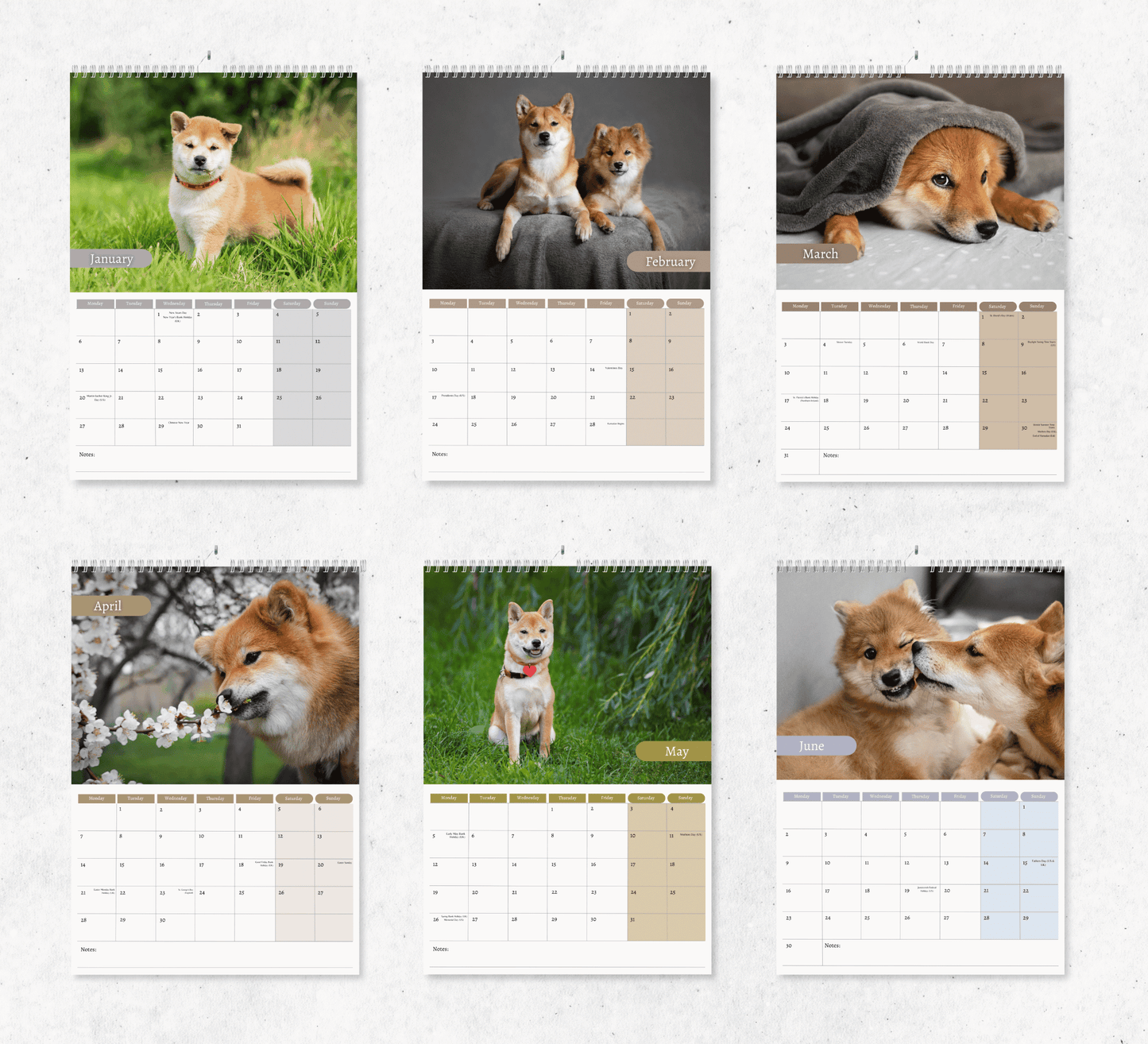 Shiba Inu Calendar 2025