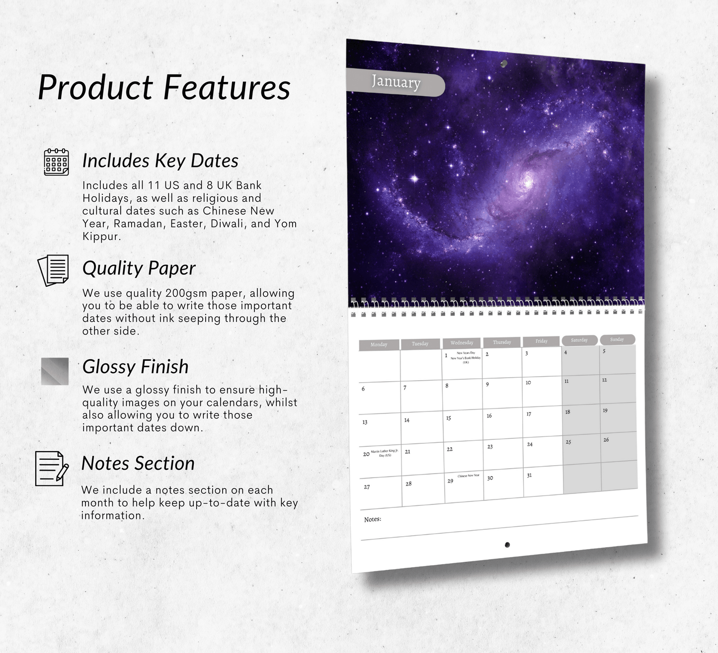 Space Calendar 2025