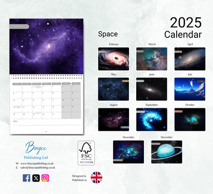 Space Calendar 2025