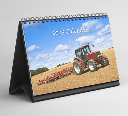 Tractors Desk Calendar 2025