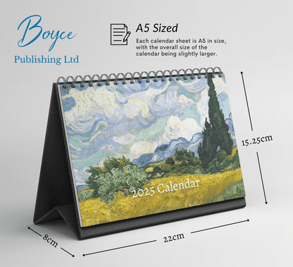 Van Gogh Desk Calendar 2025