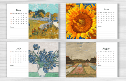 Van Gogh Desk Calendar 2025