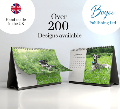 Whippet Desk Calendar 2025